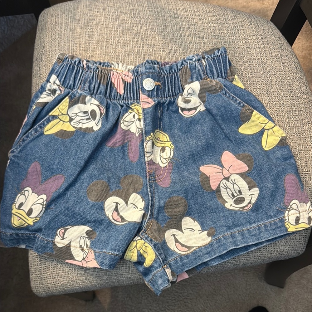 H&M Disney, Mickey and Friends Jean shorts